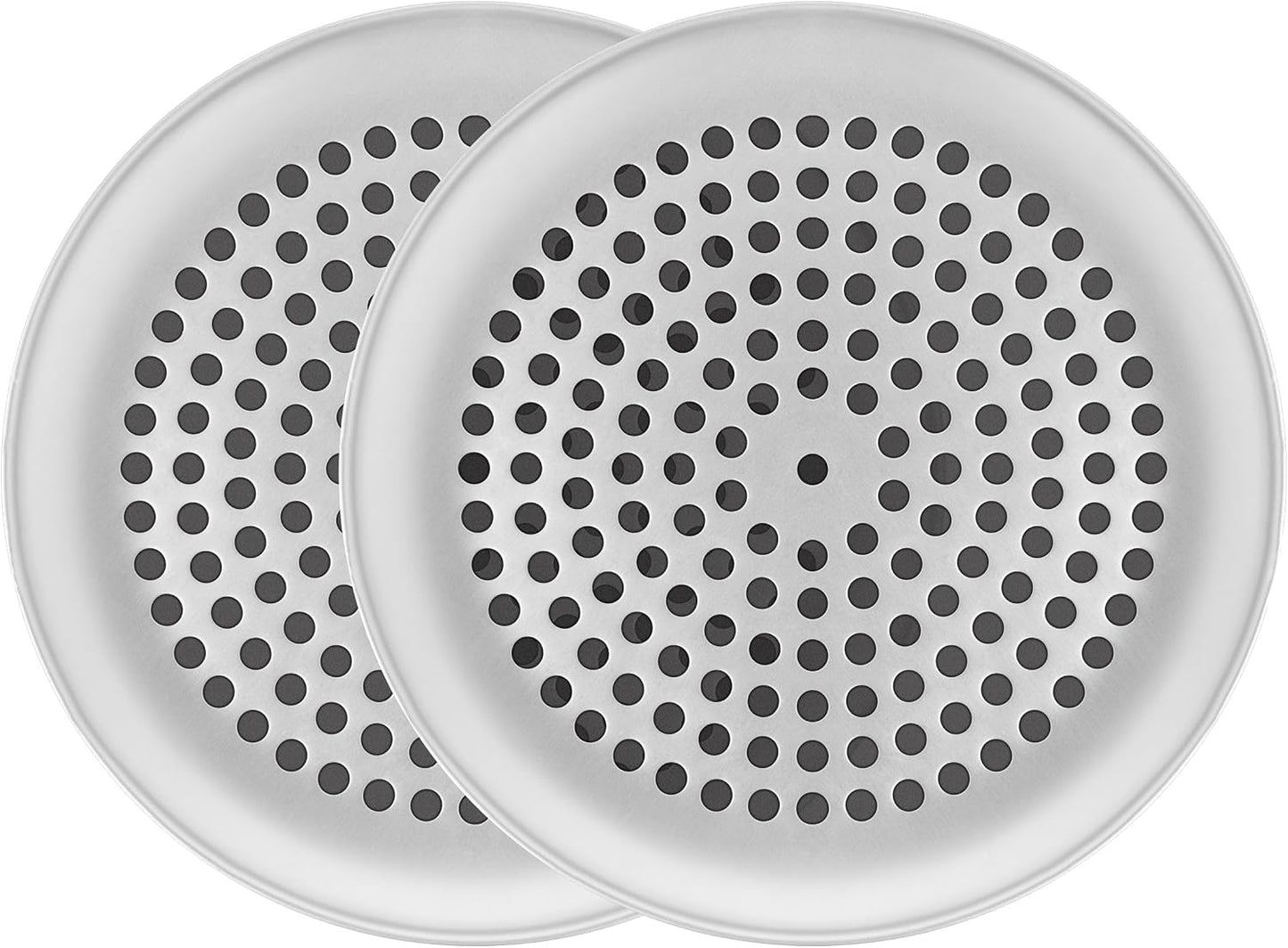 Fat Daddio's PZ-9SET Anodized Aluminum Pizza Pan, 9 Inch, Set of 2