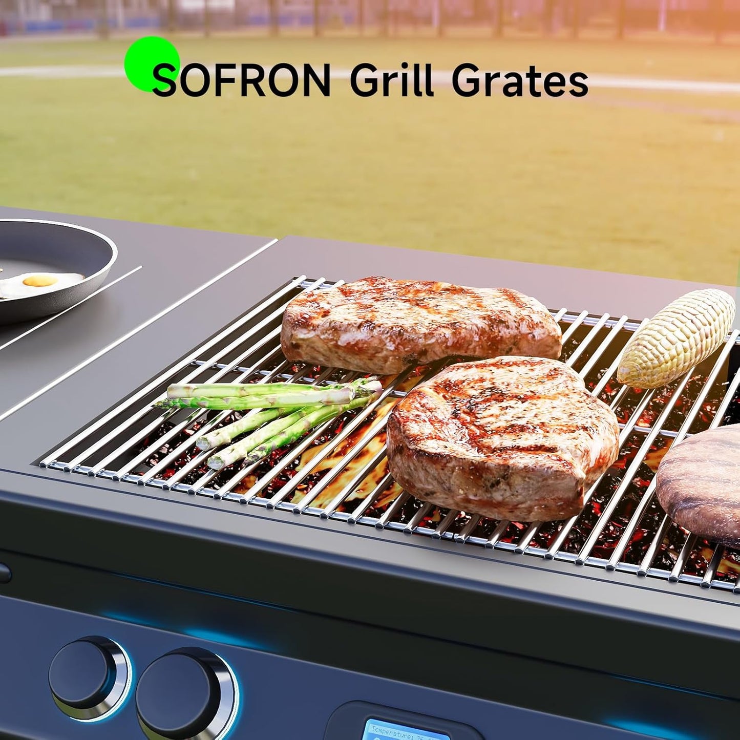 Grill Grate Replacement Parts for Weber Genesis II E-410, E-435, S-435, SE-410, 66089 66097, Kitchen-aid 720-0856V 740-0781, Weber Genesis II LX 400 SER GBS S-435, Stainless Steel