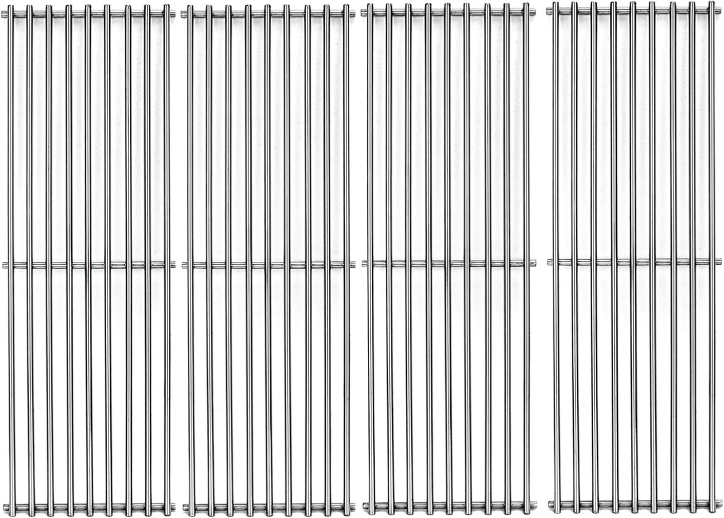 S6505A (4-Pack) 19 3/4" Stainless Steel Cooking Grid Grates Replacement for Chargriller 2121, 2123, 2222, 2828, 3001, 3030, 3725, 4000, 5050, 5252 Set of 4