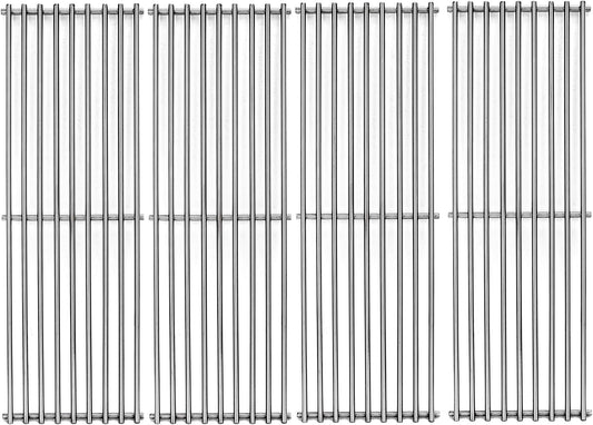 S6505A (4-Pack) 19 3/4" Stainless Steel Cooking Grid Grates Replacement for Chargriller 2121, 2123, 2222, 2828, 3001, 3030, 3725, 4000, 5050, 5252 Set of 4