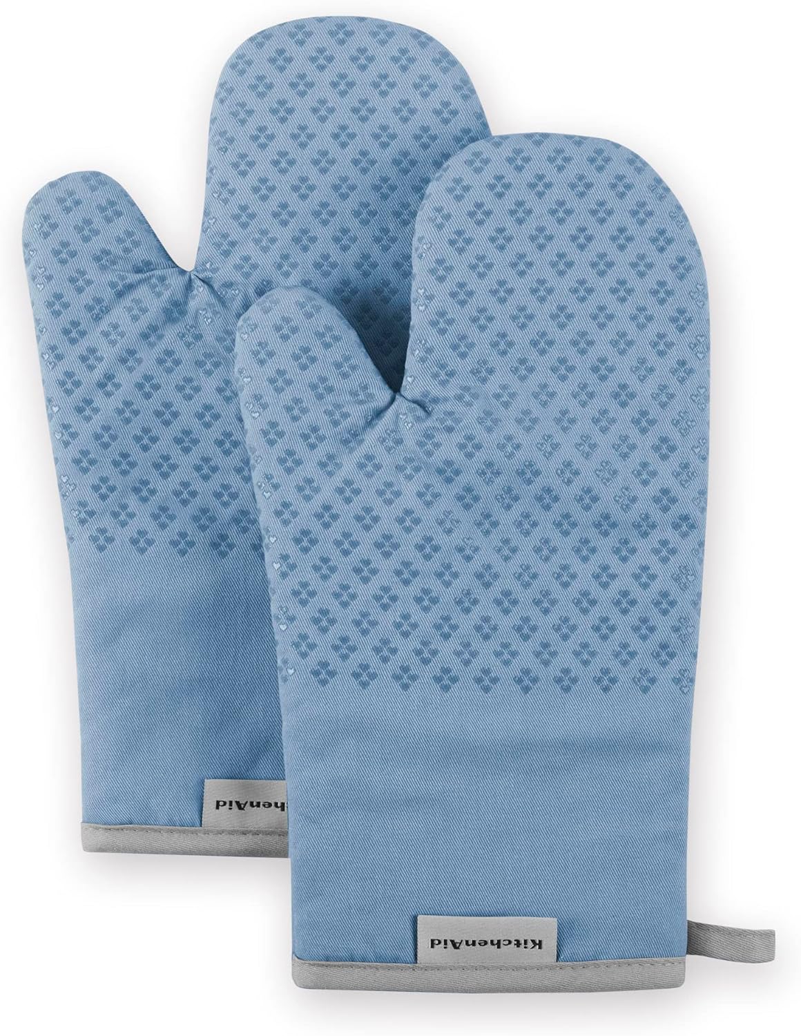 KitchenAid Asteroid Oven Mitt Set, 7"x12.5", Blue Velvet, 2 Piece