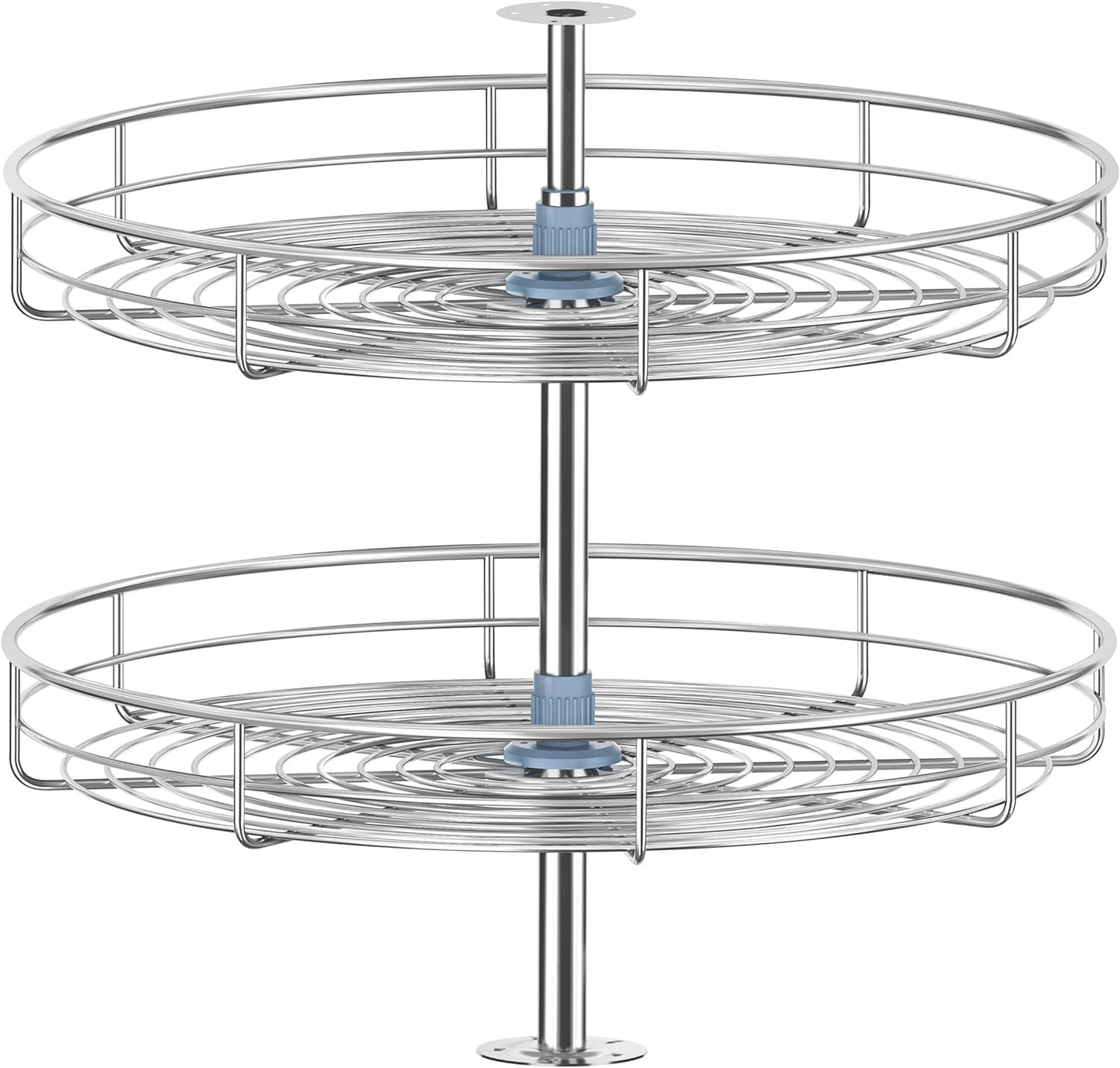 21 1/4" Lazy Susan Turntable for Cabinet, Full Circle Corner Cabinet Lazy Susan Replacement Shelves Rotating Rack for Corner Base, Fits Cabinets Over 23"