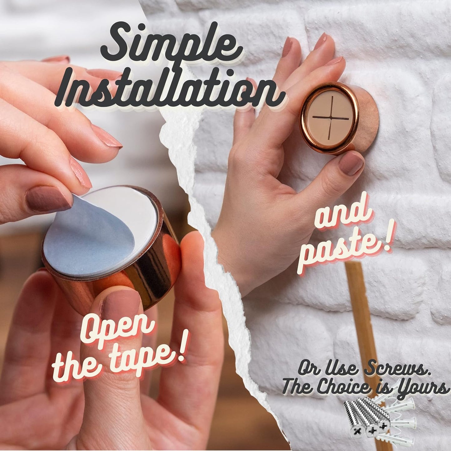 HEFA Towel Holder, Towel Hooks, Dish Towel Holder, Kitchen Organization, Bathroom Accesories, Kitchen Towel Hook, Kitchen Towel Holder, Hand Towel Holder, Kitchen Gadgets 4 Pack, Rose Gold