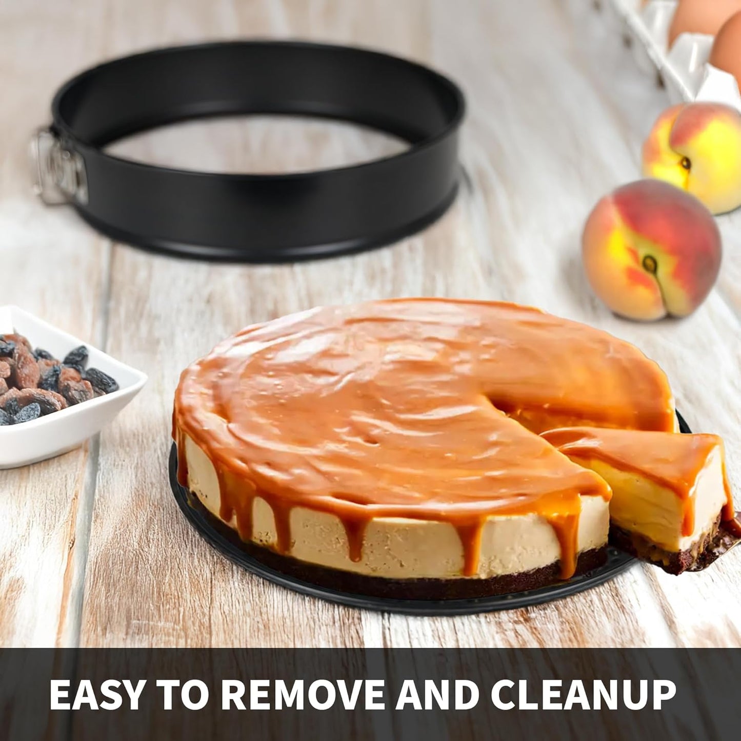 Spring Form Cake Pans 12 Inch Springform Pan Nonstick Round Cheesecake Pan Carbon Steel Large Baking Mold Cake Tin for Christmas Birthday