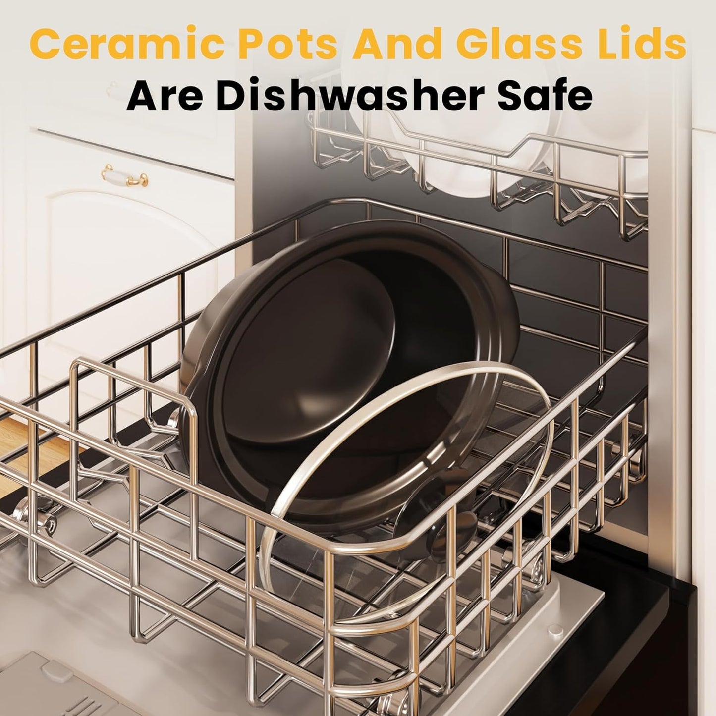 Sunvivi Triple Slow Cooker, Buffet Server and Food Warmer, Small Mini Pot with 3 Adjustable Temp & 3 Visible Glass Lids, for Parties, Holidays and Entertaining, Stainless Steel, 3 * 1.5 Quarts