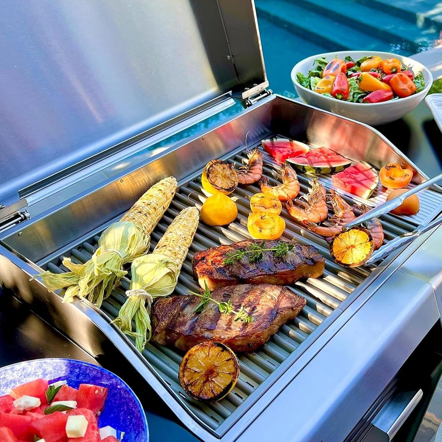 S375 Stainless Steel Cooking Grid Grates Replacement Parts for TEC Patio II and Sterling II Gas Grill (2-Pack) 14-3/4" X 12-3/4"