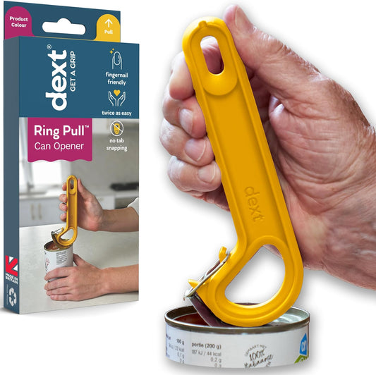Ring Pull & Pop Top Can Opener (Apricot) Easy Open Any Pull Tab Cans for Seniors, Soda, Pet Food, Cat Cans, Beer, Parkinsons Aids for living Gifts, Gadgets for People with Arthritis, kitchen gadgets.
