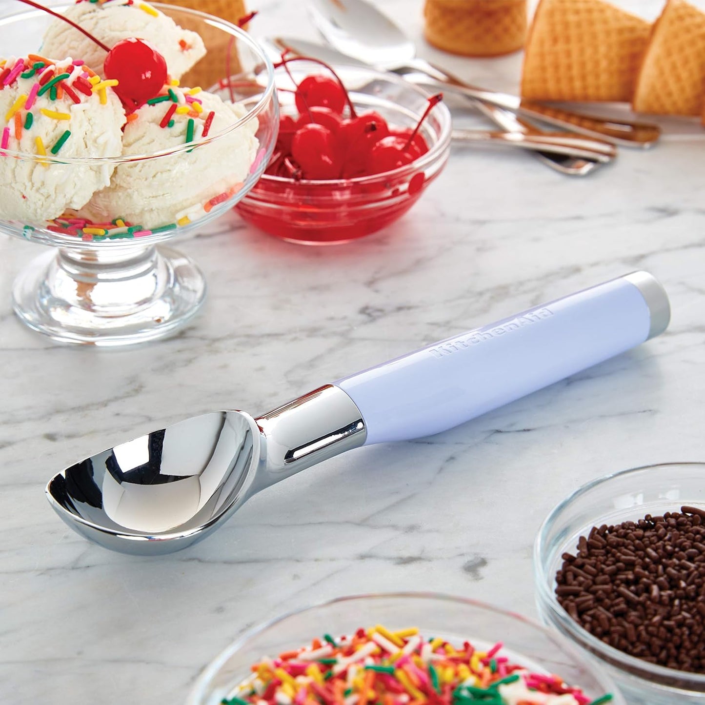 KitchenAid Classic Ice Cream Scoop, 8.6 inches, Lavender