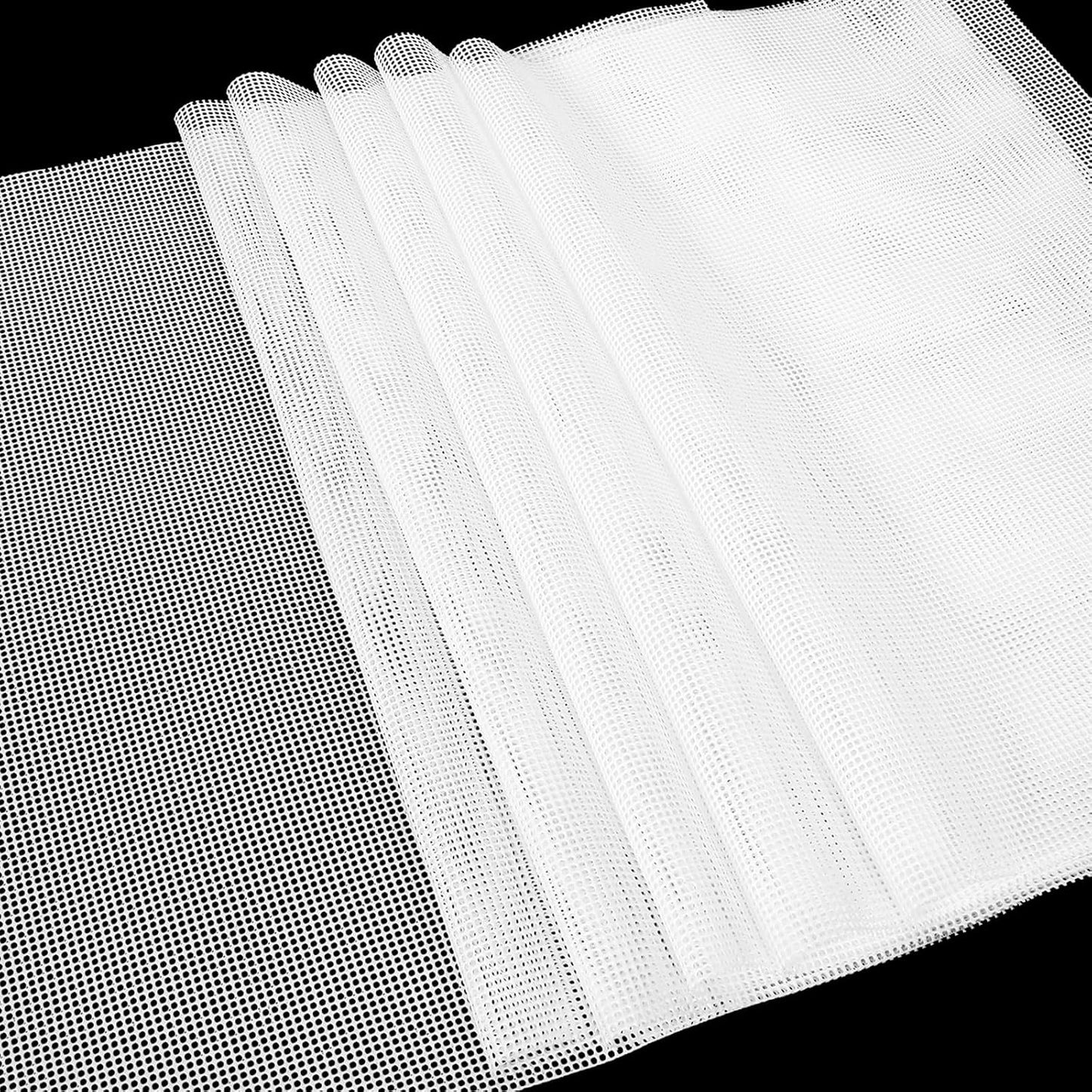 SUCISENI 6 Pack Silicone Dehydrator Sheets (14 x 21 Inch) Premium Non-Stick Silicone Mesh Mat for Fruit Food Dehydrator Reusable Dehydrated Tray Liners for Fruits Meat Vegetables Herbs