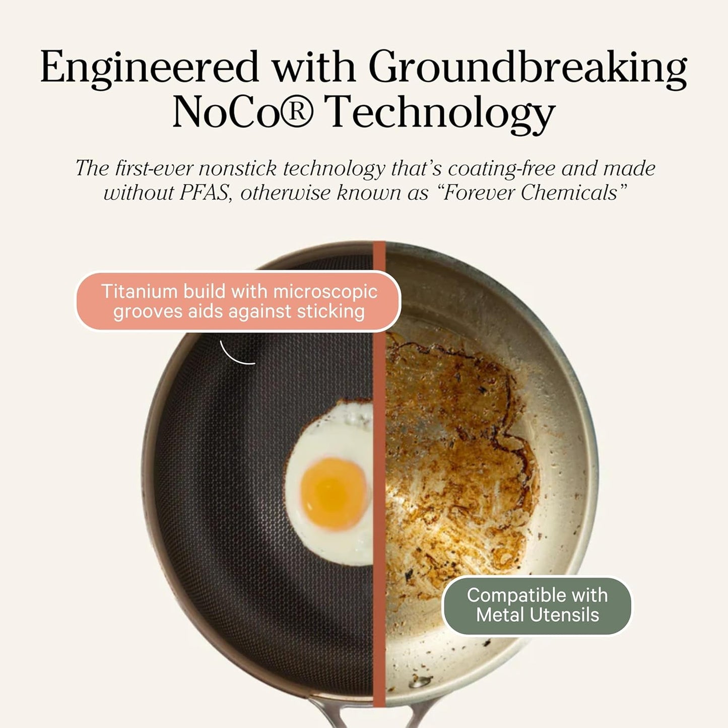 Our Place Titanium Pro Cookware Duo – Always Pan & Perfect Pot with Nonstick No-Coating Technology | Tri-Ply Titanium & Stainless Steel | Safe for Oven, Induction & All Cooktops up to 750°F | Gold