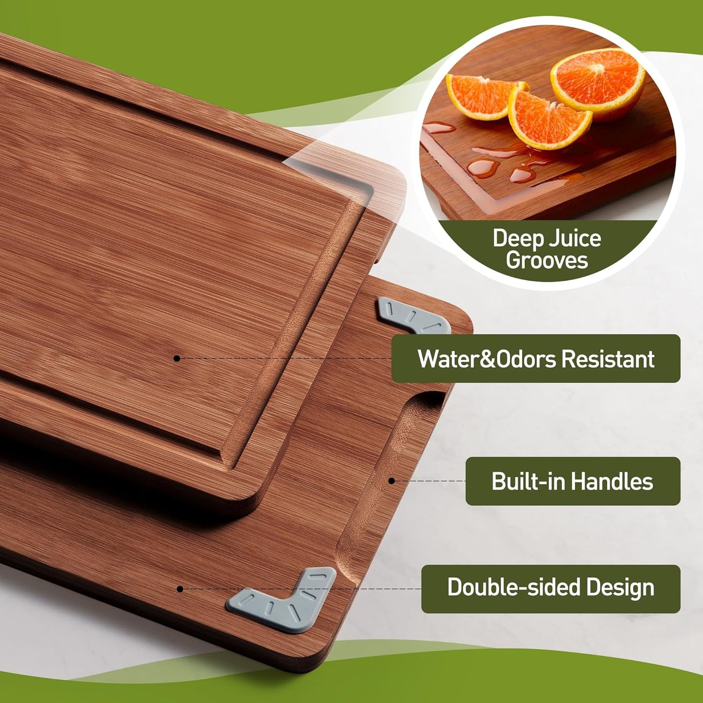 Bamboo Cutting Board Set Non Slip Feet Over Sink Gifts Best Mama Mommy Bonus Busy Mom Ever Christmas Xmas Birthday Law Step Stepmom Stepmother Who Have Everything Good Unique Useful Present