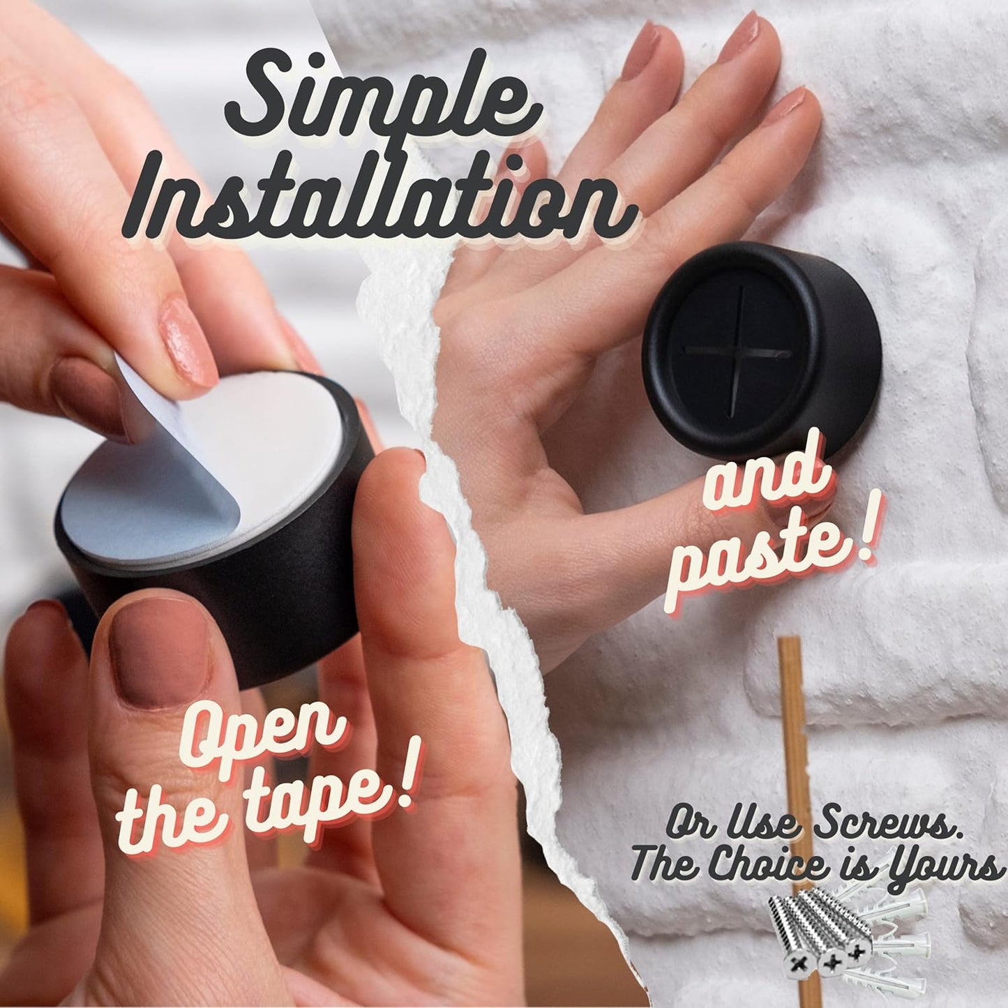 HEFA Towel Holder, 8 Pack Modern Kitchen Towel Hooks, Plastic, Chrome, Wall Mount, Towel Organizer, Kitchen and Bathroom Organization, 2 lbs Weight Capacity