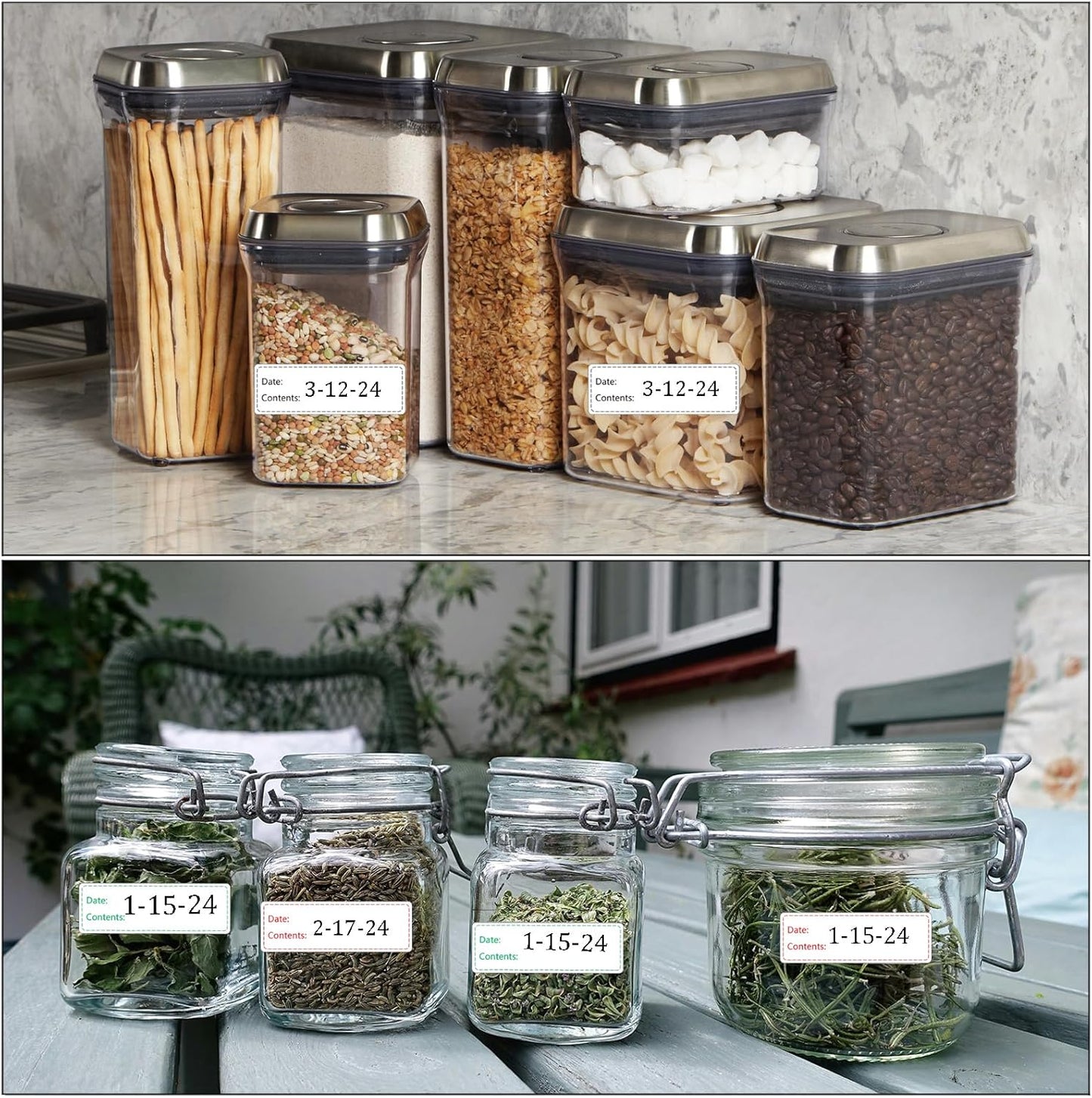 1000pcs Freezer Labels,1x3 inch for Food containers,Food Labels Quick and Easy to Remove- Easy to Write on(Blue)