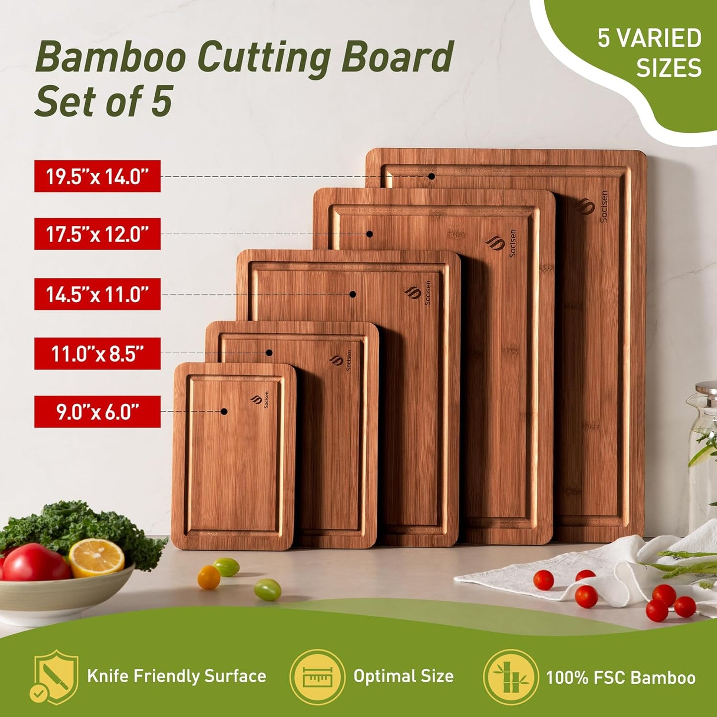 Bamboo Cutting Board Set Non Slip Feet Over Sink Best Grandpa Grandfather Elder Men Father Day Grandparents Great Papaw Peepaw Grampy Pawpaw Granddad Happy Birthday Christmas Xmas