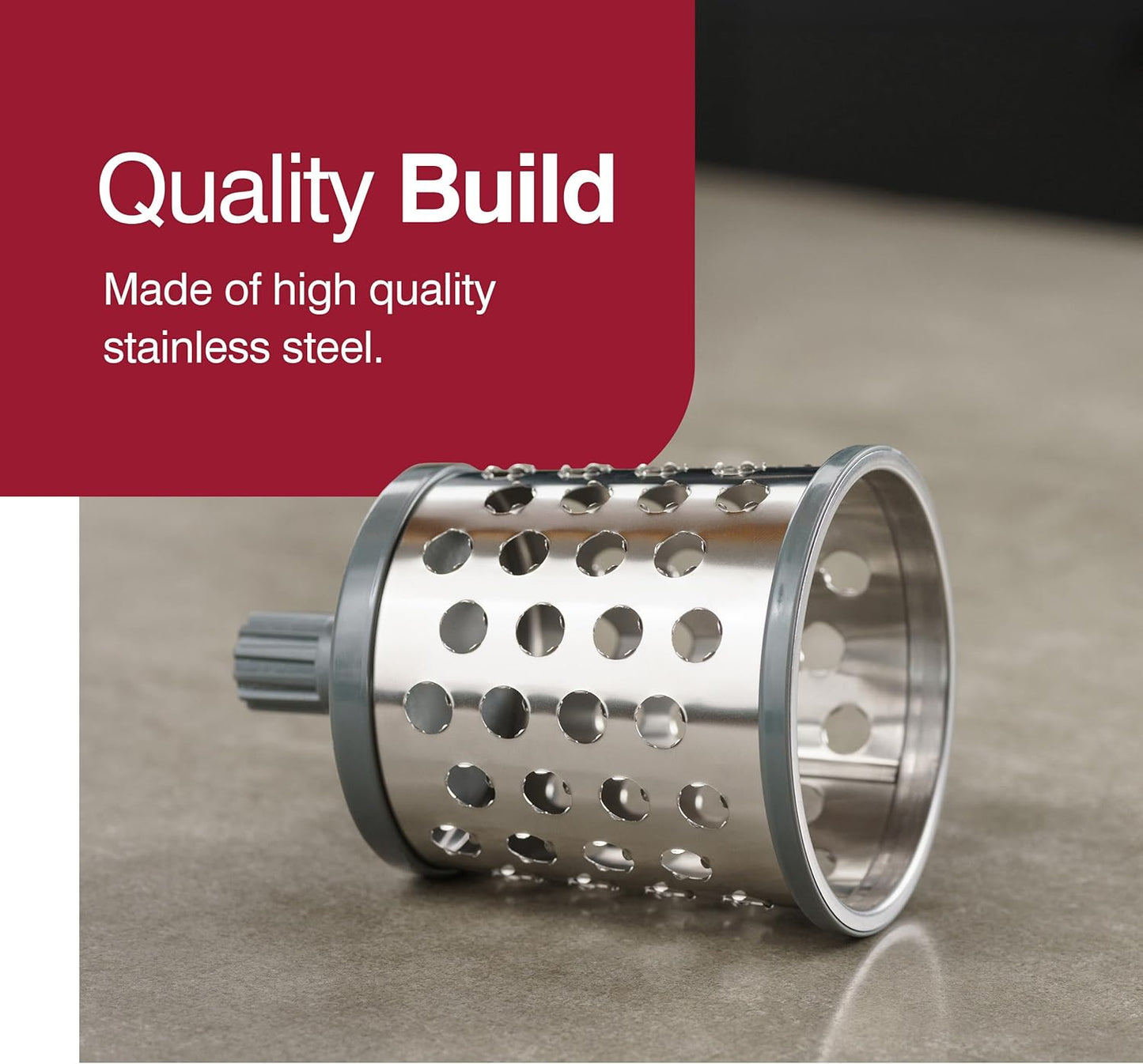 Zyliss E900058 Puree Drum Blade, Stainless Steel, Mashing, Puree, for Use with Zyliss Rotary Cheese Grater, 5 Year Guarantee