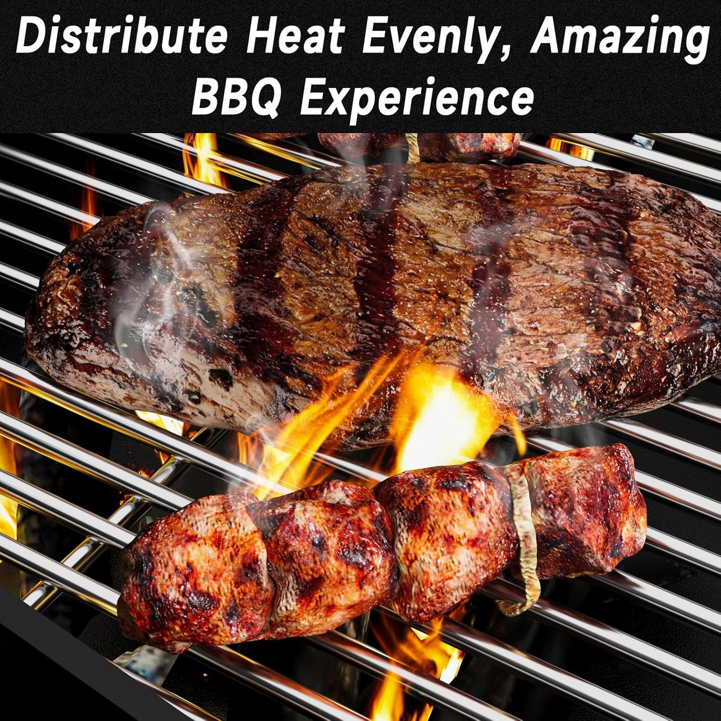 7637 17.5’’ Stainless Steel Grill Grates for Weber Spirit E210 E-220 S210 S-220 Spirit 200&Spirit II 200 Series Gas Grills with Front Control Panel, Cooking Grid for Weber Spirit 200 Series