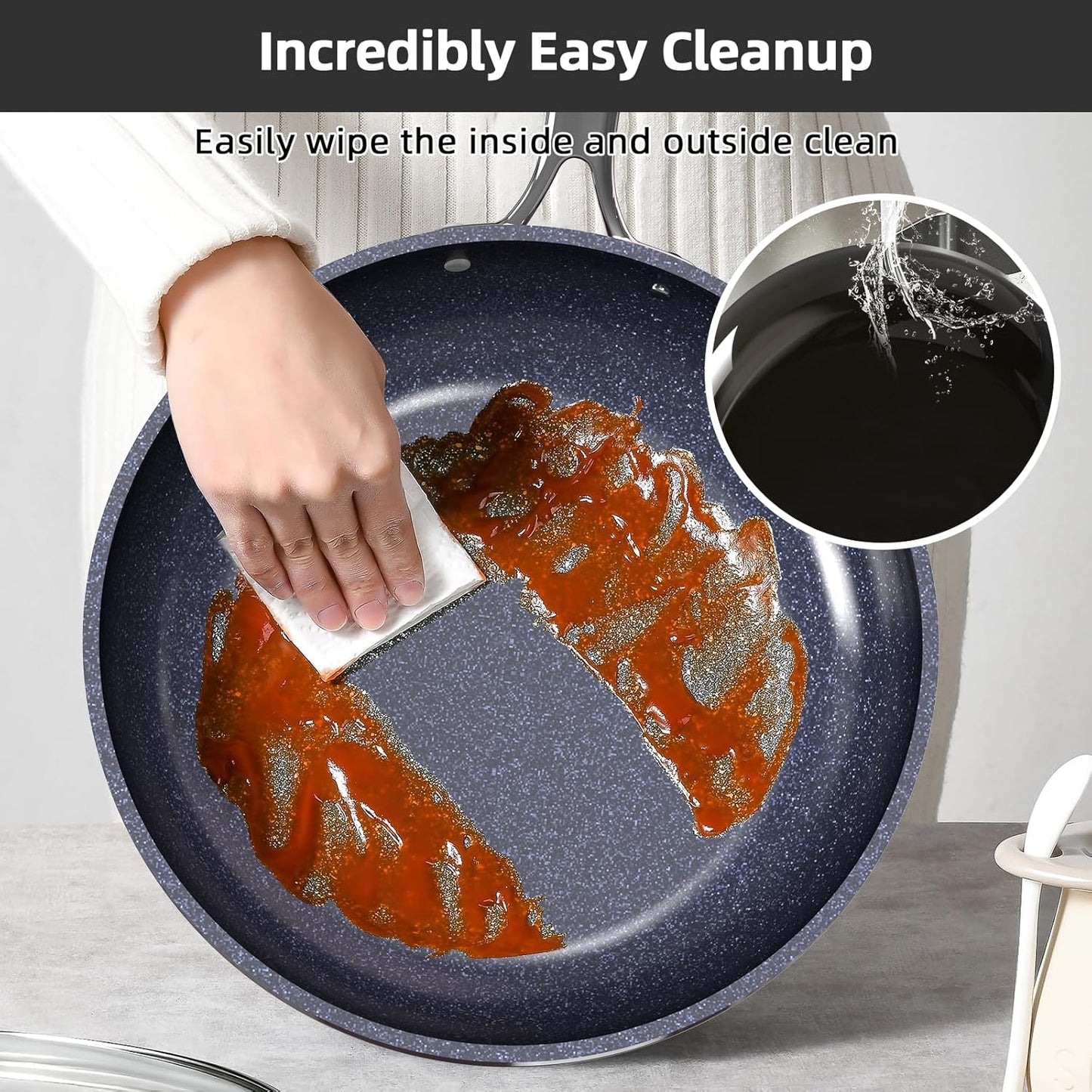 Nuwave Lux 13pc Forged Lightweight Cookware Set PFAS Free, Healthy G10 Duralon Ceramic Coating, Ultra Non-Stick, Stay-Cool Handles, Works on All Cooktops & Induction Ready