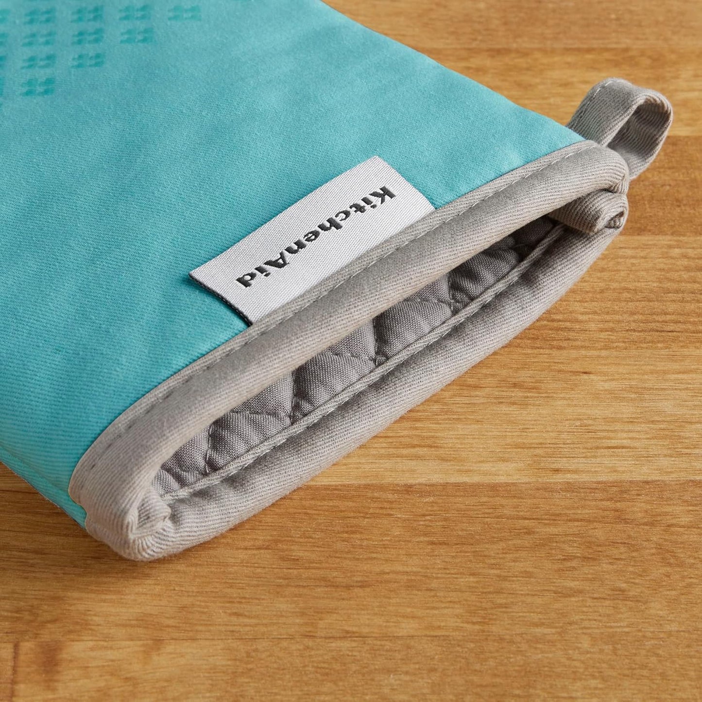 KitchenAid Asteroid Oven Mitt Set, 7"x12.5", Aqua Sky, 2 Piece