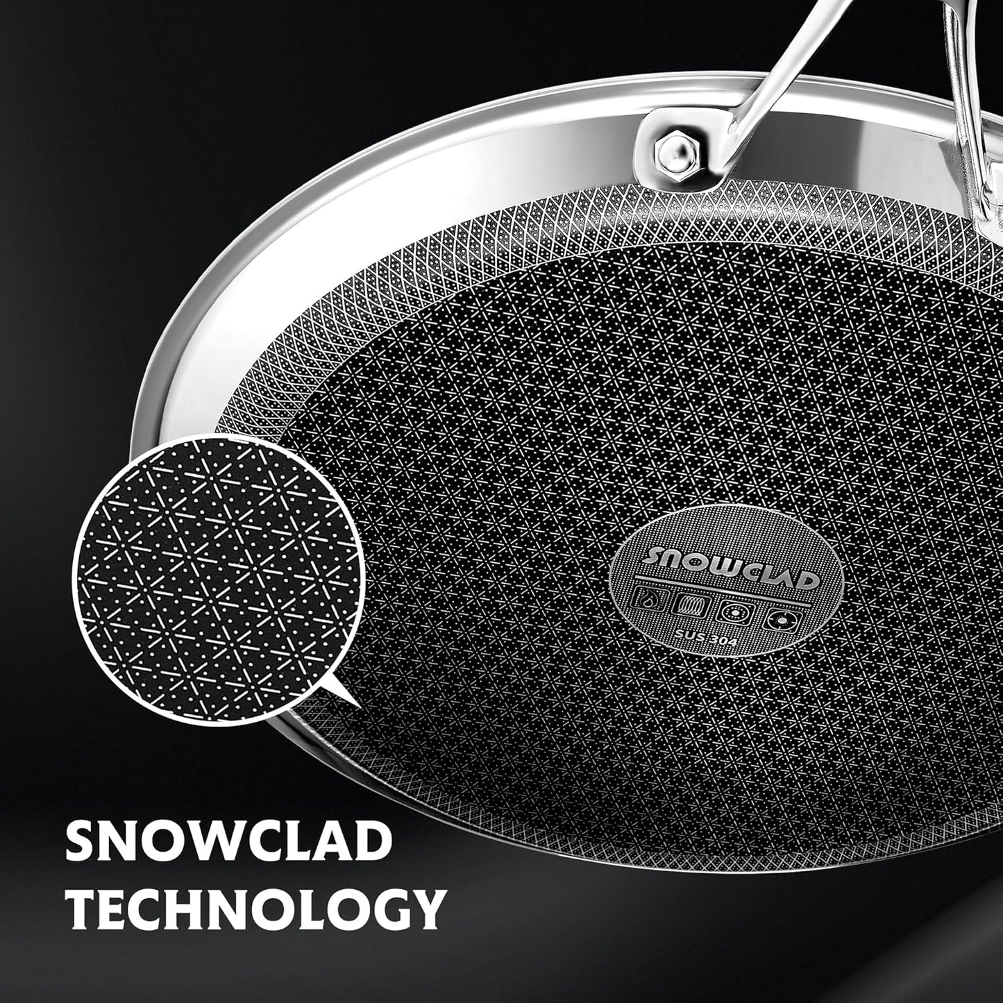 Crepe Pan,10 in Nonstick Crepe Pan, Stainless Steel Flat Skillet,Non Stick Dosa Tawa Comales Para Tortillas Pancake Pan,Dishwasher and Oven Safe Cookware,Induction Compatible, PFOA Free