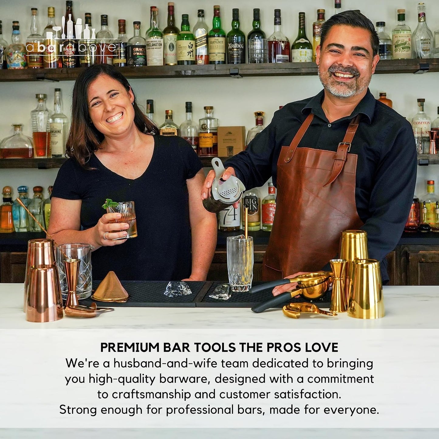 A Bar Above White Handle Gold Blade Channel Knife, Elegant Garnish Tool for Chefs and Bartenders, Citrus Peeler and Lemon Zester for Cocktails, Culinary Dishes, and Home Entertaining