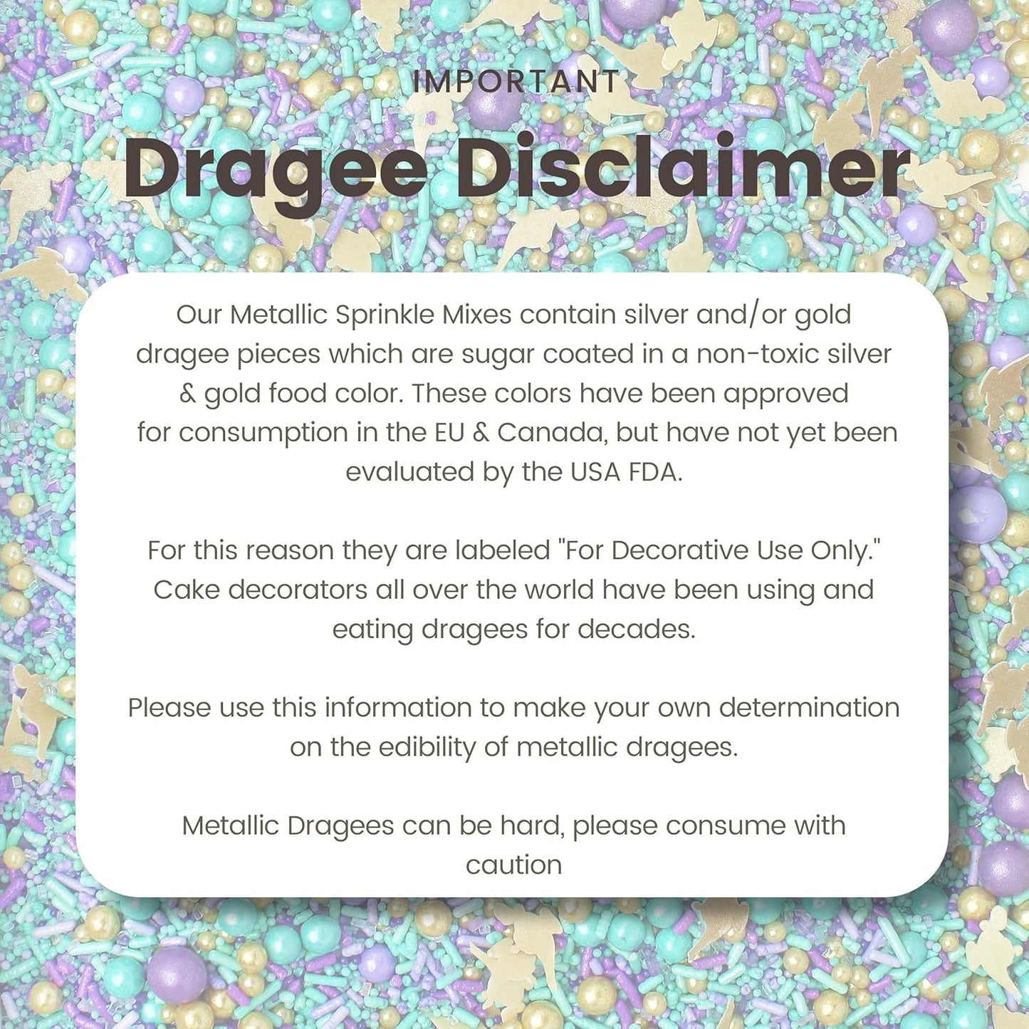 Sprinkle Pop Arabian Princess Sprinkles Mix| Aqua Lavender Purple Sprinkles with ~10 Genie Bottle Toppers and Gold Dragees| Girl Birthday Decorating Sprinkles Made in USA for Cake Cookie Cupcakes, 2oz