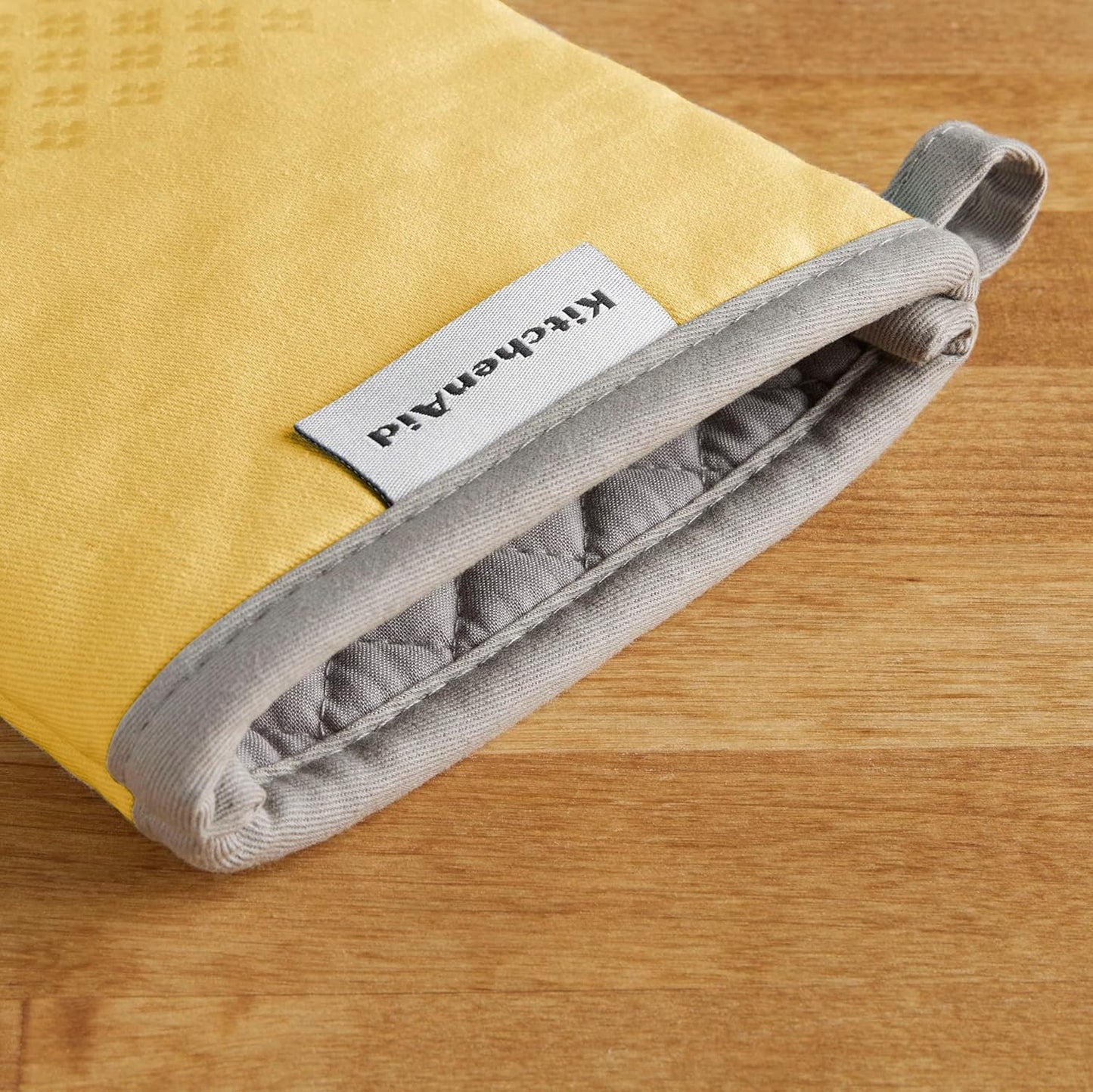 KitchenAid Asteroid Oven Mitt Set, 7"x12.5", Buttercup Yellow, 2 Piece