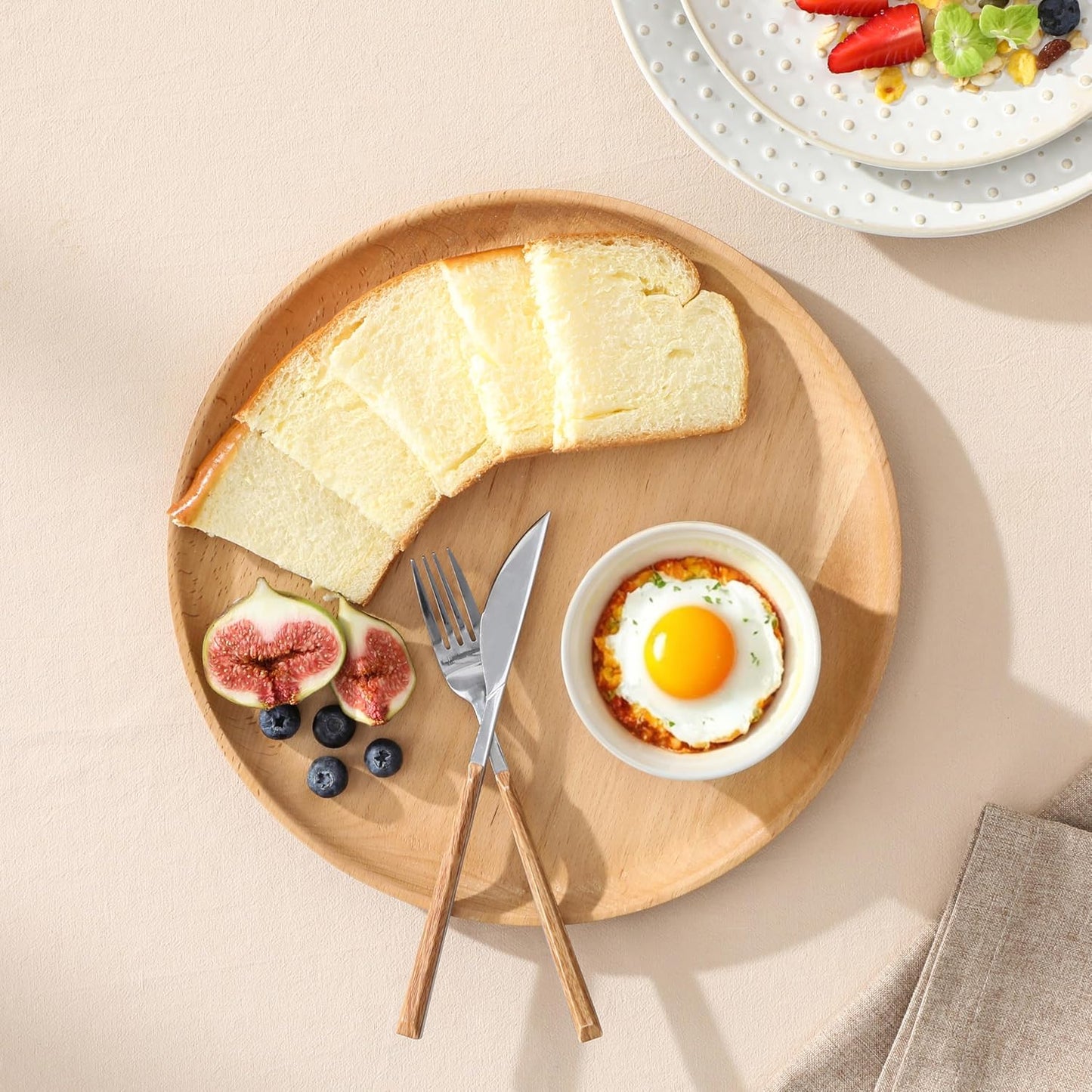 MALACASA Ramekins 6 Oz Oven Safe, Ceramic Creme Brulee Souffle Dishes, Pudding Custard Cups Ramekin For Baking, Small Dipping Sauce Bowls, Set of 4, Microwave and Dishwasher Safe, Arctic White